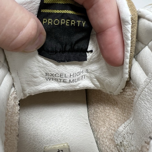 Vintage Havana Excel Studded High Top Sneakers Shoes White Multi Women's Size 8 - Picture 10 of 12